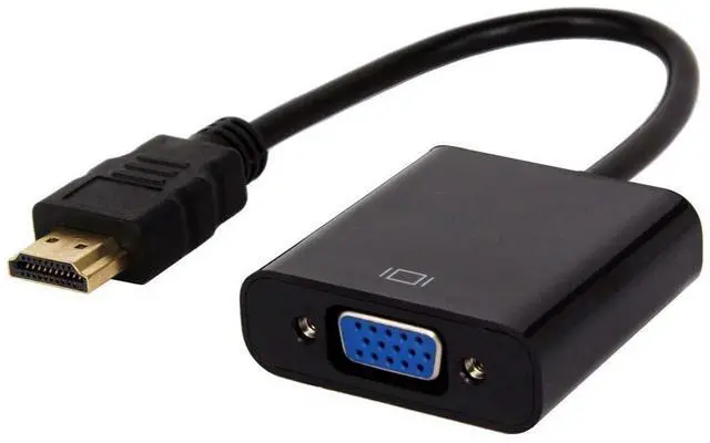 Main image of WRIARICH HDMI to VGA Adapter - 1080p - 1920 x 1080 - Black - HDMI Converter - VGA to HDMI Monitor Adapter