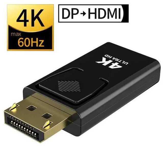 Main image of WRIARICH Display Port to HDMI Male Female Adapter Converter DisplayPort DP to HDMI 1080P Plug and Play For HDTV PC, 1-Pack