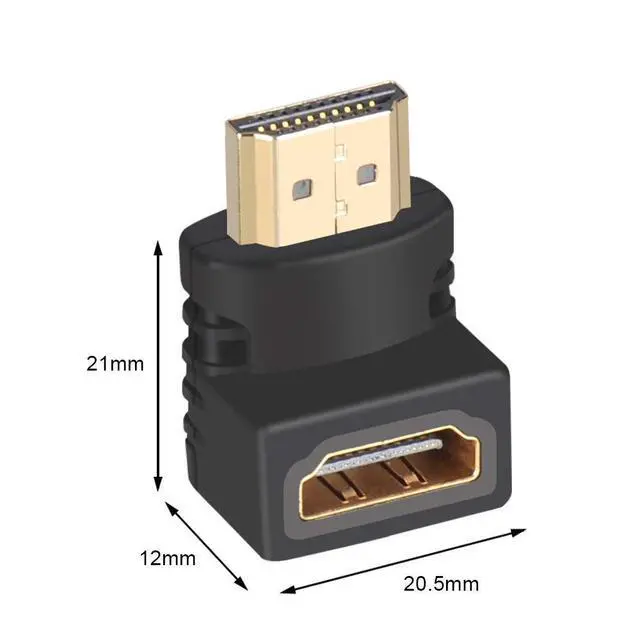 Alt view image 2 of 7 - WRIARICH 4Pack 270 Degree and 90 Degree HDMI Adapter (Right Angle HDMI) with 4K and HDR Support