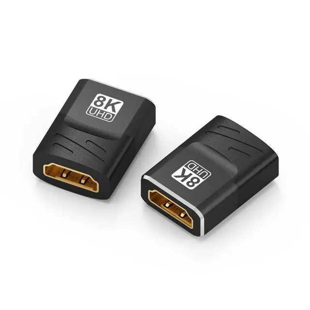 Alt view image 2 of 7 - WRIARICH HDMI Adapter Female to Female HDMI 8K@60Hz 4K@120Hz Connector Coupler Extender Converter Support 3D 4K 8k for TV Roku Fire Stick Chromecast Nintendo Switch Xbox One PS5 PS4 Laptop PC