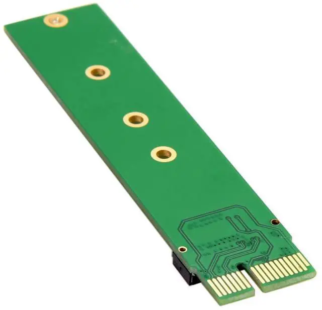 Alt view image 4 of 7 - WRIARICH NGFF M-Key NVME AHCI SSD to PCI-E 3.0 1x PCIE4.0 x1 Vertical Adapter Compatible for XP941 SM951 PM951 960 EVO SSD