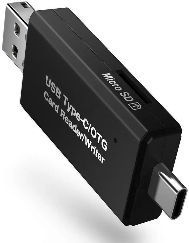 Alt view image 2 of 6 - WRIARICH SD Card Reader, 3 in 1 USB 3.0/Type C/Micro-USB Card Reader - SD, Micro SD, SDXC, SDHC, Micro SDHC, Micro SDXC Memory Card Reader for MacBook PC Tablets Smartphones with OTG Function
