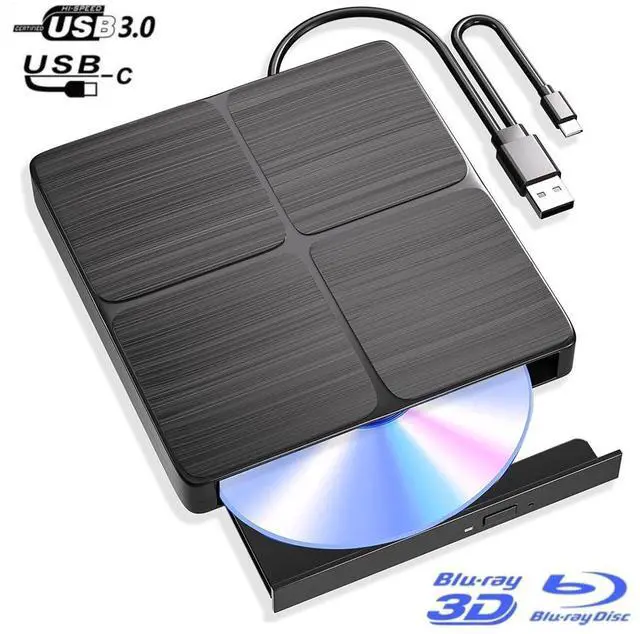 Main image of External Blu Ray Drive-Portable Blu Ray DVD Player, Read and Write BD/DVD/CD, USB 3.0 Type C Blu Ray Player External CD DVD Drive, Portable DVD Player for Laptop Desktop PC Windows ,Linux,MacOS