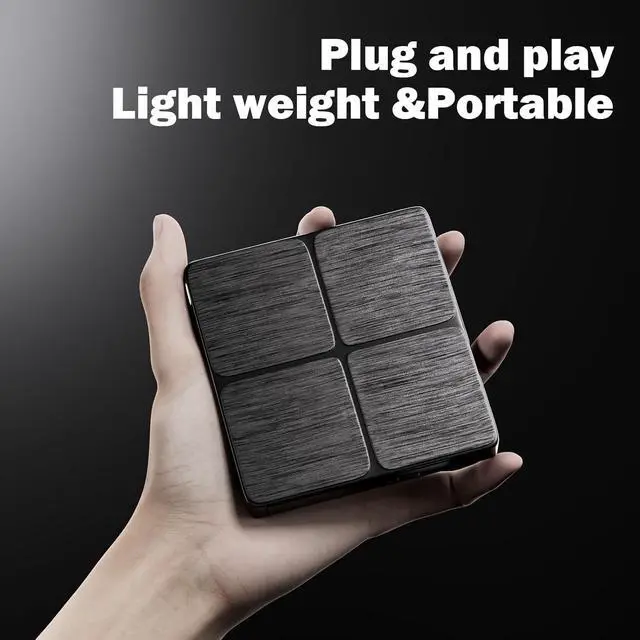Alt view image 7 of 7 - External Blu Ray Drive-Portable Blu Ray DVD Player, Read and Write BD/DVD/CD, USB 3.0 Type C Blu Ray Player External CD DVD Drive, Portable DVD Player for Laptop Desktop PC Windows ,Linux,MacOS