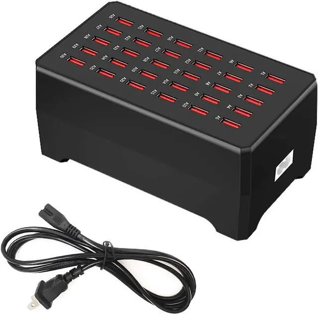 Main image of WRIARICH USB Charger Station, 30-Port USB 150W/30A Multiple USB Charging Station, Multi Ports USB Charger Station for Smartphones, Tablets, and Other USB Devices giyqxHw