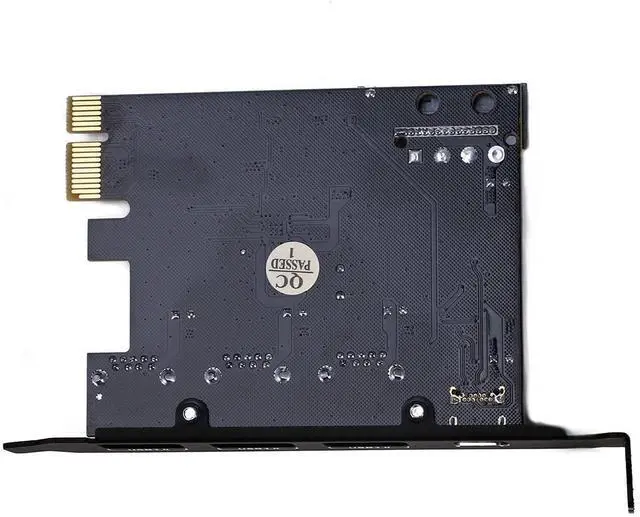 Alt view image 5 of 7 - PCI-E to USB 3.0 Type C +3 Type A Expansion Card - Interface USB 3.0 4-Port Express Card Desktop with 15 pin SATA Power Connector [ Include with A 4pin to 2x15pin Cable + A 15pin to 2x 15pin SATA Y-C