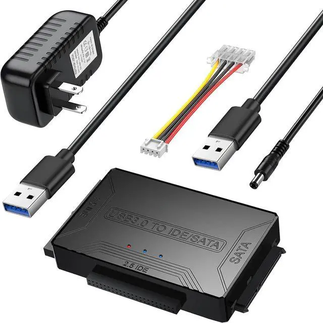 Main image of USB 3.0 to SATA IDE Adapter, Hard Drive Reader Adapter, IDE/SATA to USB 3.0 External Data Recovery Converter, USB to SATA/IDE Hard Drive Adapter for Universal 2.5 3.5 HDD SSD Hard Drive Disk