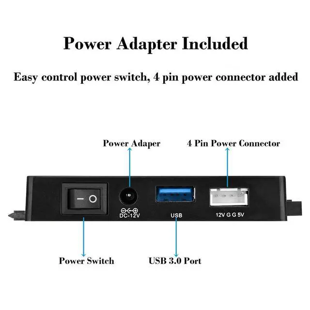 Alt view image 6 of 7 - USB To IDE SATA Data Adapter USB3.0 To IDE SATA Hard Disk Transfer Converter 4 in 1 For PC Laptop 2.5 3.5inch 8TB Hard Disk Dock