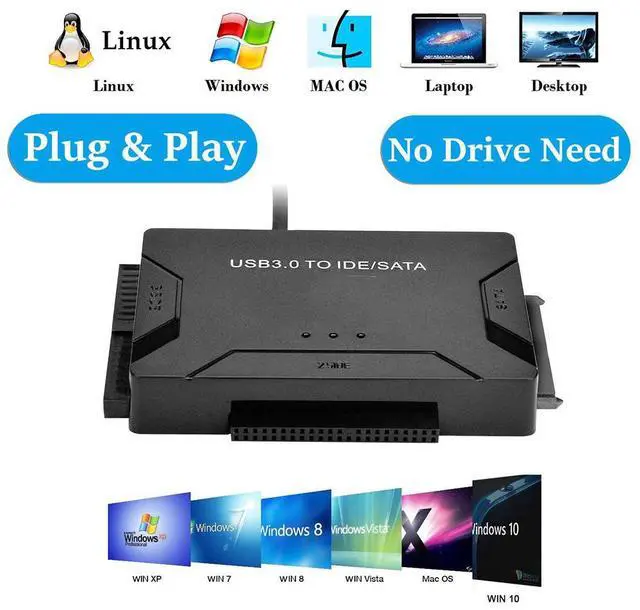 Main image of USB To IDE SATA Data Adapter USB3.0 To IDE SATA Hard Disk Transfer Converter 4 in 1 For PC Laptop 2.5 3.5inch 8TB Hard Disk Dock