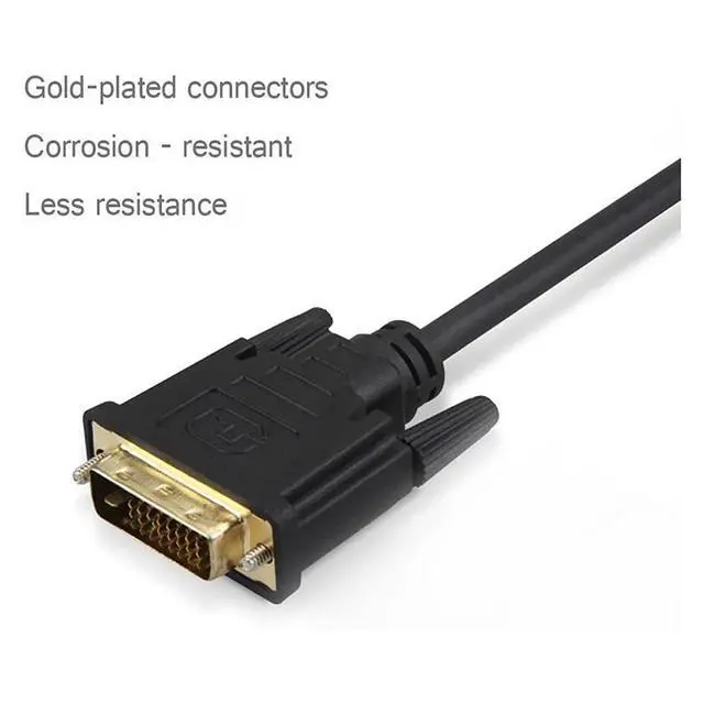 Alt view image 6 of 7 - WRIARICH Active DVI to VGA, 6FT DVI 24+1 DVI-D M to VGA Male with Chip Active Adapter Converter Cable for PC DVD Monitor HDTV ...