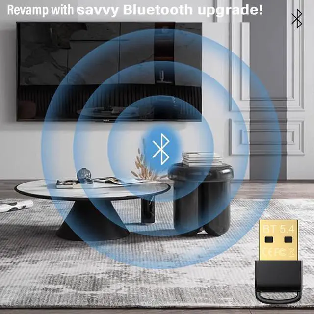Alt view image 7 of 7 - WRIARICH USB Bluetooth 5.4 Adapter for PC Supports Windows 11/10/8.1/7,Plug & Play on Windows11/10, Mini 5.4+EDR Bluetooth Dongle Receiver & Transmitter for PC,Laptop,Keyboard,Mouse,Headsets,Speakers