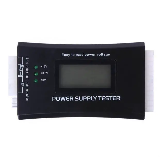 Alt view image 2 of 7 - WRIARICH Quick test Digital LCD Power Bank Supply Tester Computer 20/24 Pin Power Supply Tester Support 4/8/24/ATX 20 Pin Interface