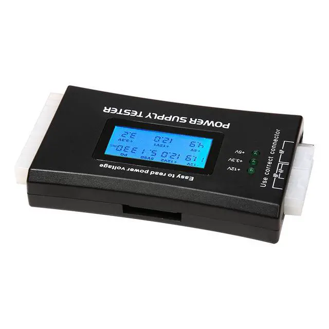 Alt view image 4 of 7 - WRIARICH Quick test Digital LCD Power Bank Supply Tester Computer 20/24 Pin Power Supply Tester Support 4/8/24/ATX 20 Pin Interface