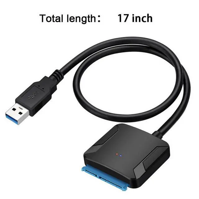 Alt view image 5 of 7 - WRIARICH 0.4m USB 3.0 To Sata Adapter Converter Cable 22pin SataIII To USB3,0 Adapters For 2.5" Sata HDD SSD