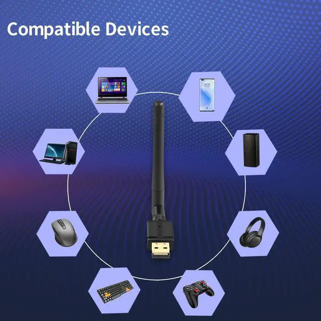 Alt view image 3 of 7 - WRIARICH Long Range 328FT/100M Bluetooth USB Adapter 5.3 for PC, Drive-Free Bluetooth 5.3 Adapter for Windows 11/10/8.1, 5.3+EDR Bluetooth Wireless Transmitter Receiver for Desktop Laptop PC (Black)