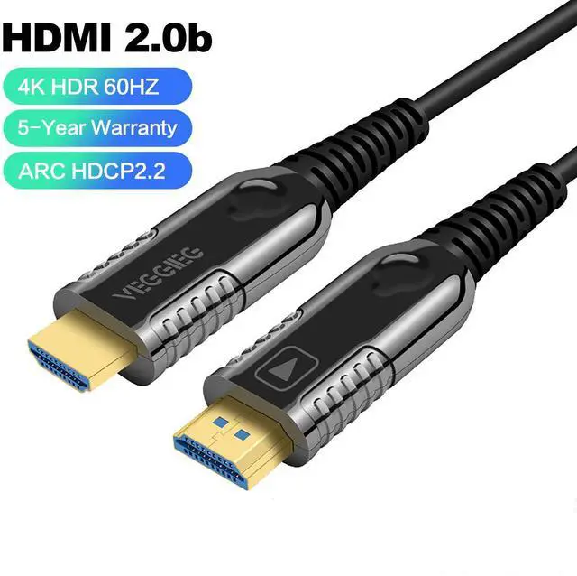 Main image of WRIARICH Fiber Optic HDMI Cable, 4K Optical HDMI Cable Supports 4K@60Hz, 4:4:4 HDR, Dolby Vision, HDCP2.2, ARC, 3D, High Speed 18Gbps fits Long Distance Transmission (100M,330ft)