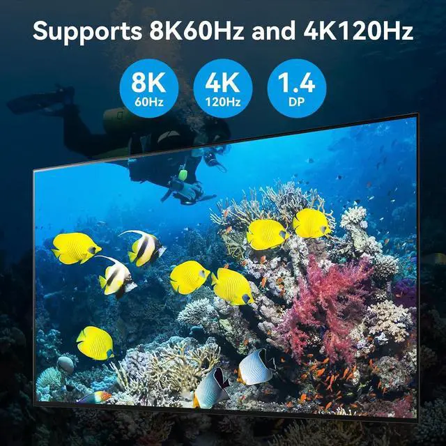 Alt view image 6 of 7 - WRIARICH 4K 120Hz Displayport KVM Switch 3 Monitors 2 Computers, 3 Port DP Monitors Switcher for 2 Computers Share 3 Monitors and Keyboard Mouse with USB3.0 Port,8K@60 Resolution