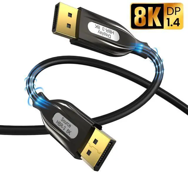 Main image of WRIARICH 8K DisplayPort Fiber Cable 1.4, (8K@60Hz, 2K@240Hz, 4K@144Hz, 32.4Gbps), Display Port to Display Port Cable 1.4 (DP to DP Cable) Compatible for Gaming Laptop TV PC Computer Monitor-164FT