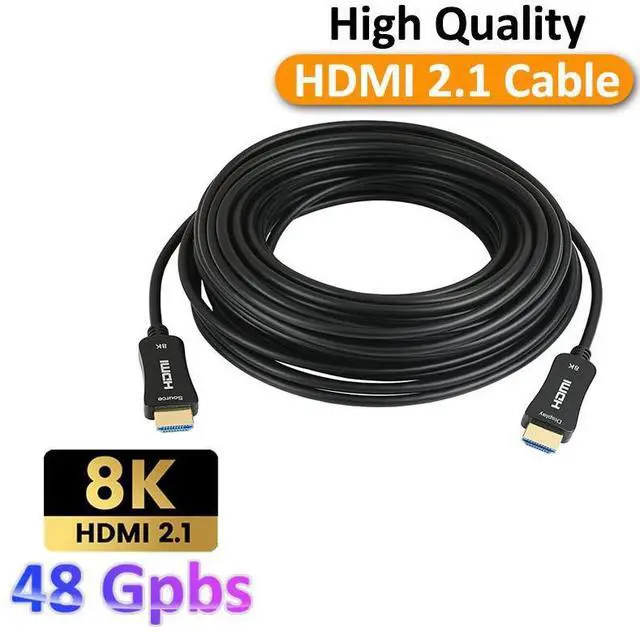 Main image of WRIARICH 8K Fiber Optic HDMI 2.1 Cable 160Feet 8K60hz 4K120hz 4K144hz HDCP 2.3 2.2 48Gbps Ultra High Speed Compatible with Apple-TV Dolby Vision Atmos PS5 PS4, Xbox One Series X, RTX 3080 3090