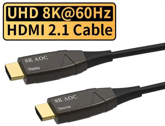 Main image of WRIARICH AOC 8K Fiber Optic HDMI 2.1 Cable 160Feet,LUOM Supports 8K@60Hz 4K@120Hz Ultra High Speed 48Gbps Dynamic HDR, eARC,ARR, Dolby Atmos, Compatible with PS5, Xbox Series X, UHD TV