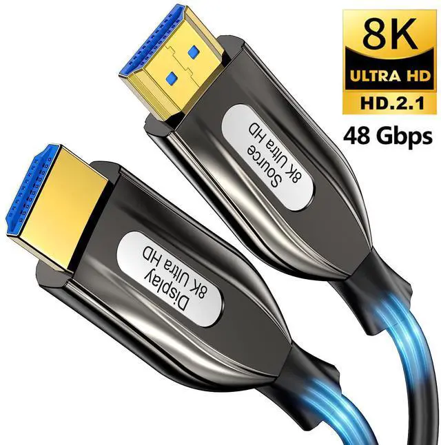 Main image of WRIARICH 8K Fiber Optic HDMI Cable 164ft (HDR10+, in-Wall CL3 Rated, 48Gbps High Speed 8K 60Hz, HDCP2.3, eARC) - Long HDMI Cable Compatible with Home Theatre, HDTV, Gaming Console, Streaming Devices