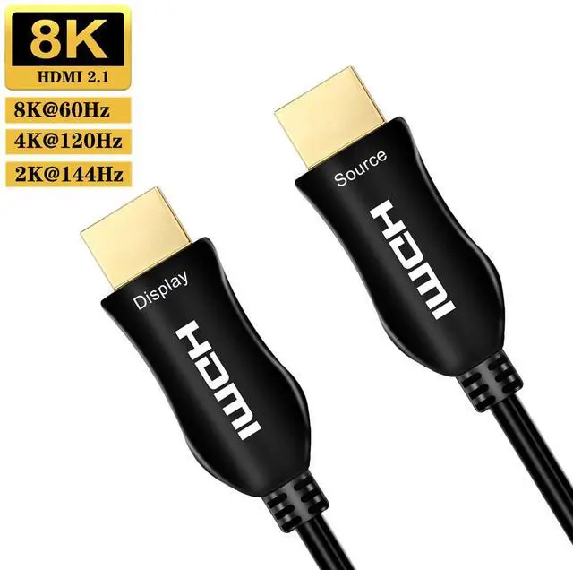Main image of WRIARICH Optic Fiber HDMI 2.1 Cable,8K@60Hz 4K@120Hz Dynamic HDR 10, eARC, HDCP2.2, 4:4:4 7680x4320 Resolution, 48Gbps Optical Fiber HDMI 2.1 Cable for PS5/8K TV/LG TV (50M/164FT)