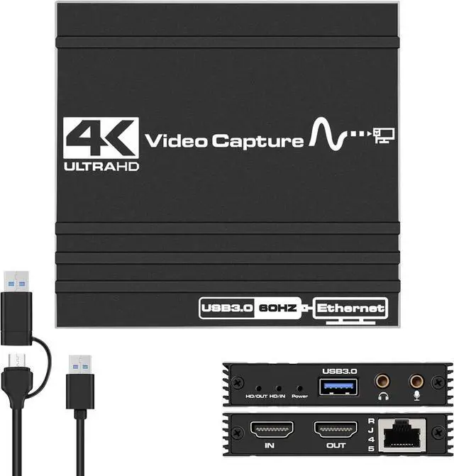 Main image of WRIARICH 4K60 Capture Card USB 3.0/USB-C,LUOM HDMI Video Capture Card to USB with Microphone & HDMI Loop-Out, Capture Card 1080p 60fps for Streaming, Compatible with Nintendo Switch/Game Console/Phone