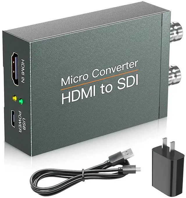 Main image of WRIARICH 1080P@60Hz HDMI to Two SDI Converter,HDMI to SDI Adapter HDMI in to Two SDI Output SD-SDI HD-SDI 3G-SDI Video Converter Adapter for SDI Monitor HDTV