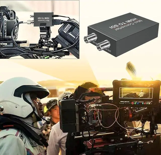Alt view image 3 of 7 - WRIARICH 1080P@60Hz HDMI to Two SDI Converter,HDMI to SDI Adapter HDMI in to Two SDI Output SD-SDI HD-SDI 3G-SDI Video Converter Adapter for SDI Monitor HDTV