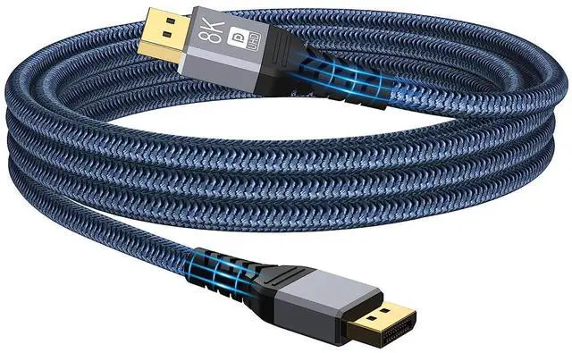 Main image of WRIARICH 8K@60Hz DisplayPort to DisplayPort 1.4 Cable (DP to DP Cable, Display Port Cable) 33 Feet - 8K@60Hz 4K@120Hz 165Hz 144Hz Monitor Support for Gaming Monitor, Graphics Card, TV, PC, Laptop