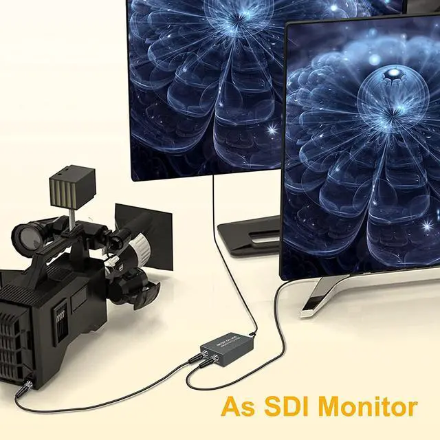Alt view image 3 of 7 - WRIARICH 1080P SDI to HDMI + Sdi Converter with SDI Loop Out Top Grade Product Support SD-SDI/HD-SDI/3G-SDI to HDMI for Monitor Audio Video (OZH5)