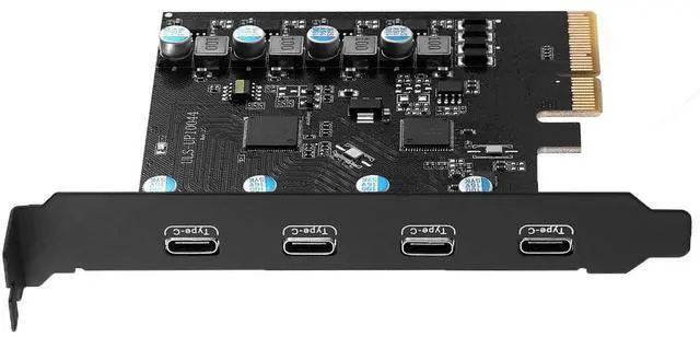 Main image of WRIARICH USB 3.2 PCI-e Expansion Card 4X USB C, PCI-e x4 to USB 3.2 HUB Adapter 10Gbps
