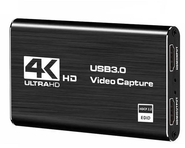 Main image of WRIARICH 4K USB 3.0 Video Capture Card HDMI-compatible 1080P 60Hz HD Video Recorder Grabber For PS4 OBS Game Recording Live Streaming (OZC3)