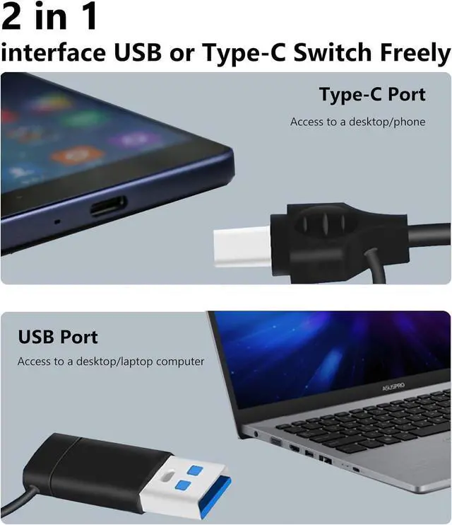 Alt view image 3 of 7 - Capture Card 1080p 60fps,LUOM 4K 30Hz HDMI Video Game Capture Card to USB A/C with Microphone & HDMI Loop-Out, Low Latency Record Broadcast Live Streaming for Nintendo Switch/PS5/OBS/PC/Camera