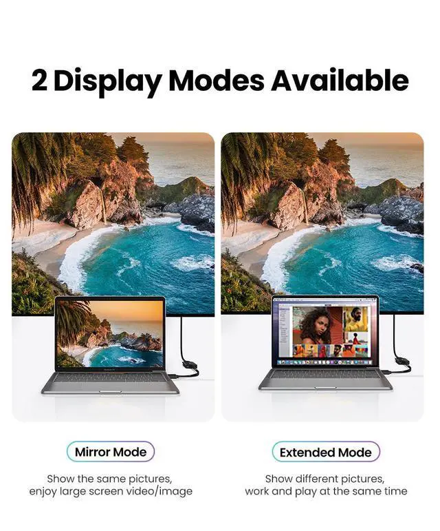 Alt view image 6 of 7 - WRIARICH USB C to HDMI Cable 8K, 10ft USB Type C to HDMI Cable Adapter High Speed Braided Cord Connect Laptop and Phone to TV Compatible with iPhone 15/Plus/Pro/Pro Max, MacBook Pro/Air, iPad Pro