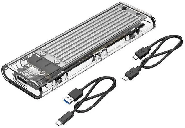 Main image of WRIARICH USB 3.1 Gen 2 Type C Tool-Free M.2 SSD Enclosure 2280 2260 2242 2230 SSD Housing NGFF Case to USB3.1 gen 2 Type C Cable for Intel 660p/Samsung 970 EVO/Samsung970 Pro NVME SSD (Silver)