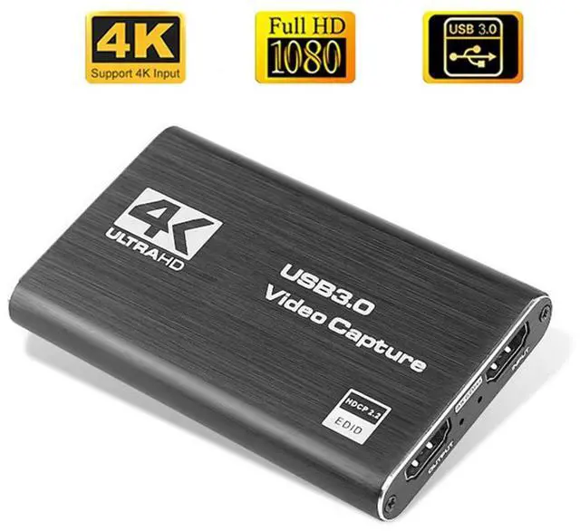 Main image of WRIARICH 4K HDMI to USB 3.0 1080P 60fps Video Capture Card Video Recorder For OBS vMix Wirecast Potplayer VLC Encoder QuickTime Player Live Streaming