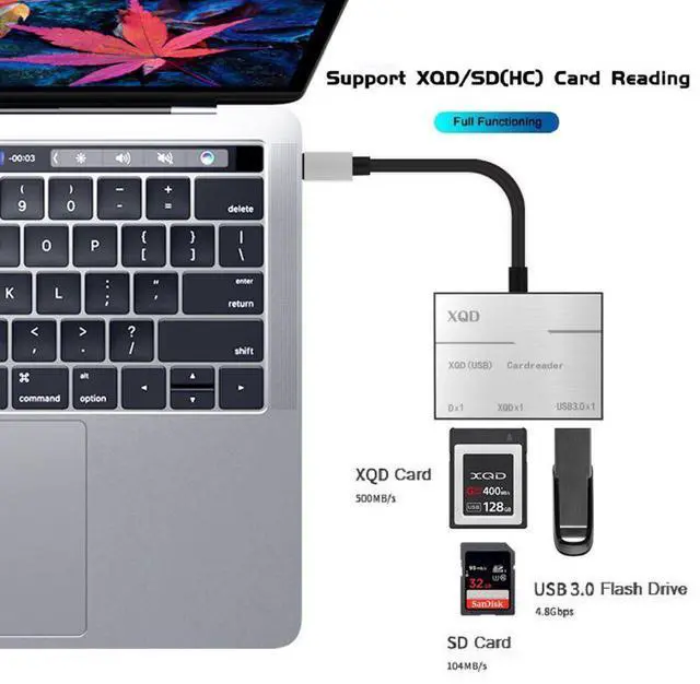 Main image of WRIARICH XQD Card Reader USB 3.0 XQD Memory Card Reader High Speed Camera Computer OTG Adapter for Sony G Series Lexar XQD