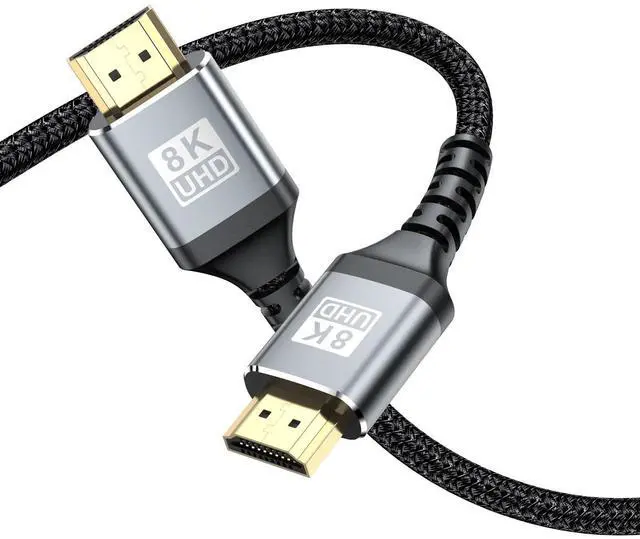 Main image of WRIARICH HDMI Cable 8K, LUOM 48Gbps High Speed 3D 8K60 4K120 144Hz HDMI Cord,Compatible with Apple TV,Roku,Samsung QLED,Sony LG,Nintendo Switch,Playstation,PS5,PS4,Xbox One Series X (16.4FT)