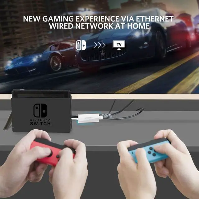 Alt view image 6 of 7 - WRIARICH USB 3.0 to 10/100/1000 Mbps Ethernet Gigabit RJ45 Ethernet LAN Network Adapter Supports Nintendo Switch for windows /VISTA/WIN7/win8/win8.1/Mac /IOS/ANDROID-White