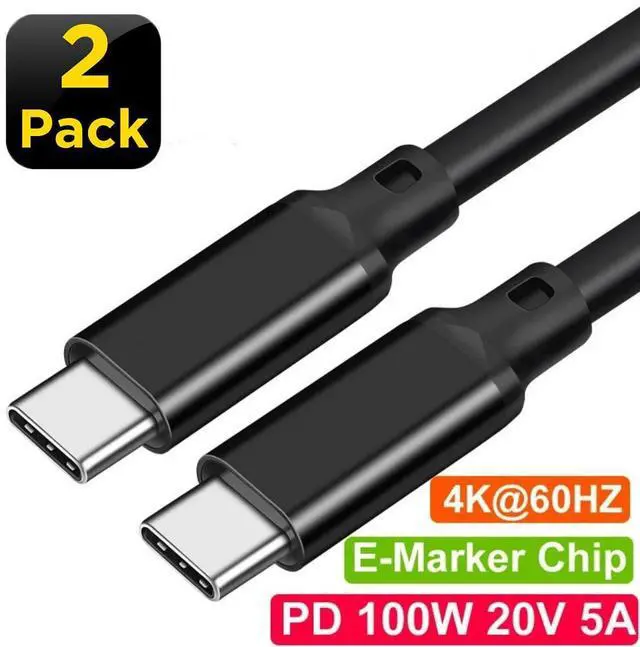 Main image of WRIARICH 20Gbps USB 3.2 Gen 2X2 USB C to USB C Cable (10ft , 2 Pack) , (100W/5A) Fast Charge, 4K 60Hz HDR Monitor Video for Samsung, iPad Mini, MacBook Pro 2020 , Switch, SSD,Hard Drives