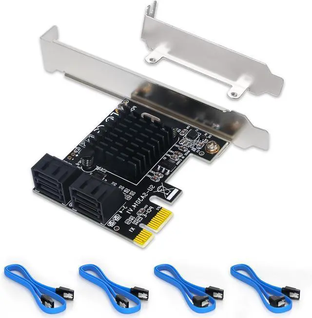 Main image of WRIARICH PCI-E to SATA 3.0 Controller Card, 4-Port SATA III 6Gbps Expansion Cards, Supports PCI-Express (1X 4X 8X 16X) Slot, Support SSD and HDD, for Windows10/7/8/XP/Vista/linux