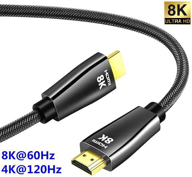 Main image of WRIARICH 8K HDR HDMI Cable 10 Feet, HDMI 2.1 48Gbps, Supports 8K 60Hz(Dolby Vision, HDR10, HDCP 2.2) 7680*4320 4K@120Hz and ARC, High Speed Ultra HD Cord