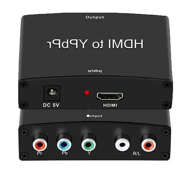 Main image of WRIARICH HDMI to Component Converter, HDMI to YPbPr Adapter + R/L Audio Extractor, HDMI to 5 RCA RGB Video Converter, Support 1080P 60Hz for PS3 PS4 DVD(HDMI to Ypbpr)