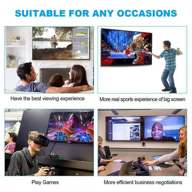 Alt view image 7 of 7 - WRIARICH 8K HDMI 2.1 Cable 10FT,LUOM 48Gbps Ultra High Speed Black Braided HDMI Cord - Get 4k @ 120Hz On PS5 - Supports 8k @ 60Hz, HDR, eArc, Dolby Vision, & More