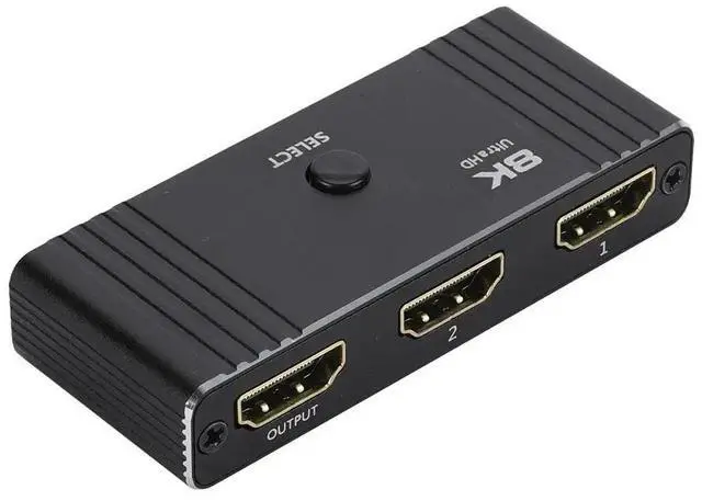 Main image of WRIARICH HDMI2.1 Switch 4K 120H, 8K HDMI Switcher 2 in 1 Out Aluminum Bi-Directional Splitter 2 x 1/1 x 2 UHD VRR, Dynamic HDR, HDCP 2.3 Compatible for Switch, PS4, HDTV, Monitor