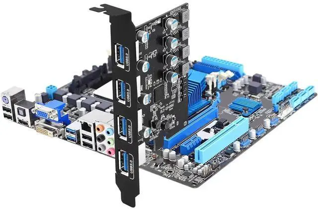 Main image of WRIARICH PCI-E to USB 3.2 Gen 1, 4-Port(4X USB-A) Expansion Card,PCI Express USB Add in Card, Internal USB3.0 Hub Converter for Desktop PC Host Card