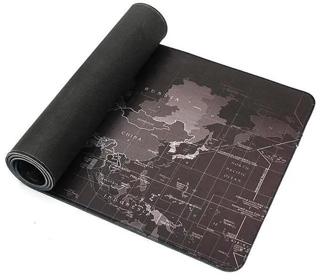 Alt view image 5 of 7 - WRIARICH World Map Large Extended Gaming Mouse Pad Mat with Stitched Edges, Waterproof, Thick 2mm, Wide & Long Mousepad 35.5x15.8x0.08"