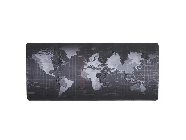 Alt view image 3 of 7 - WRIARICH World Map Large Extended Gaming Mouse Pad Mat with Stitched Edges, Waterproof, Thick 2mm, Wide & Long Mousepad 31.5x11.8x0.08"