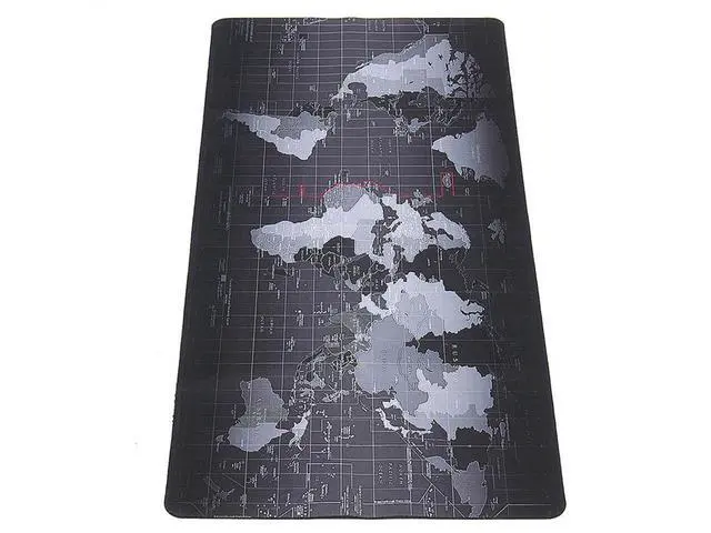 Alt view image 4 of 7 - WRIARICH World Map Large Extended Gaming Mouse Pad Mat with Stitched Edges, Waterproof, Thick 2mm, Wide & Long Mousepad 31.5x11.8x0.08"